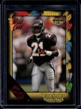 DEION SANDERS 1991 WILD CARD 50 STRIPE SP