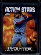 BRYCE HARPER 2023 TOPPS CHROME UPDATE ACTION REFRACTOR