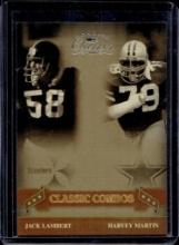 JACK LAMBERT HARVEY MARTIN 2006 CLASSICS COMBOS INSERT