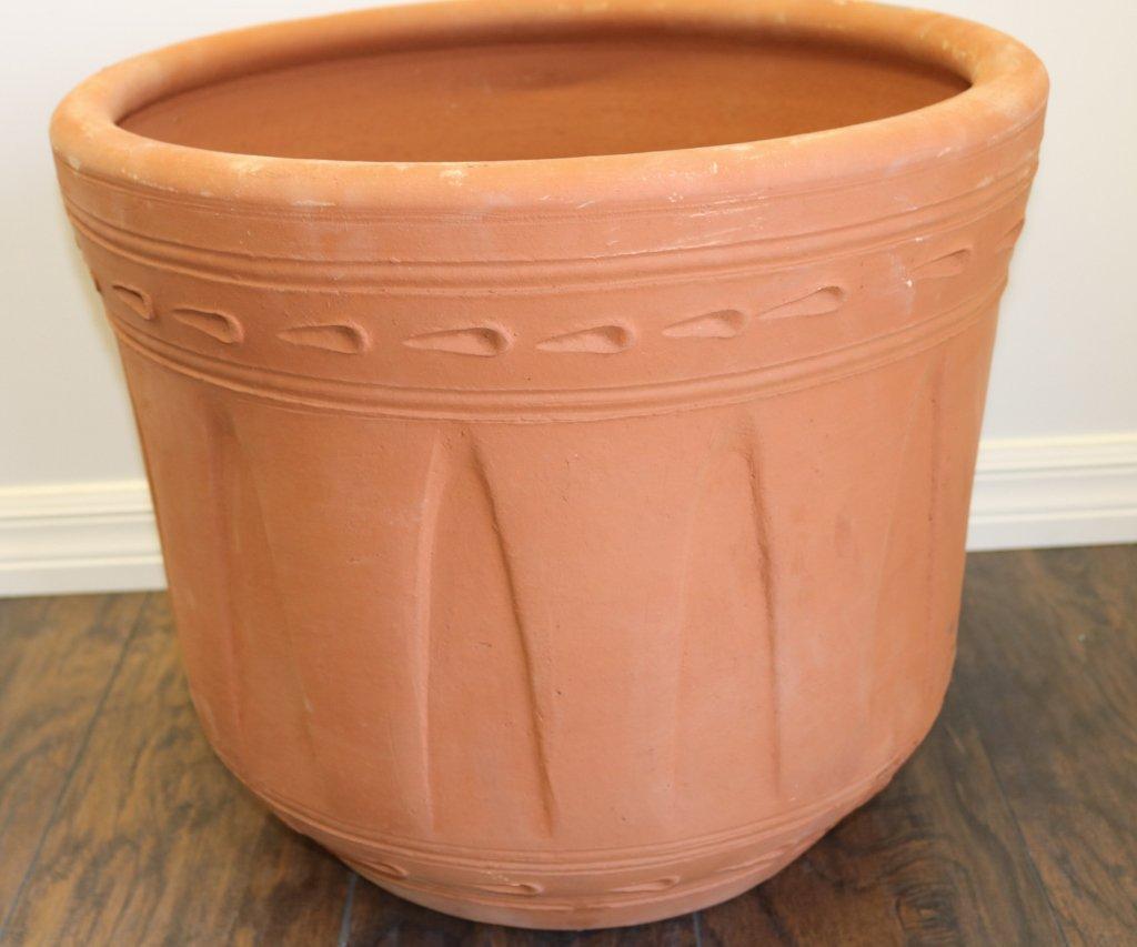 2 NEW Large Terra Cotta Planters