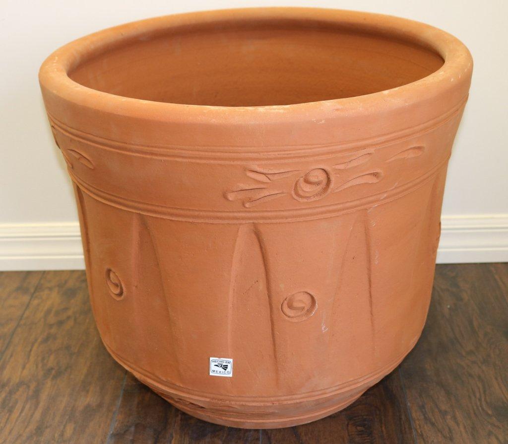 2 NEW Large Terra Cotta Planters