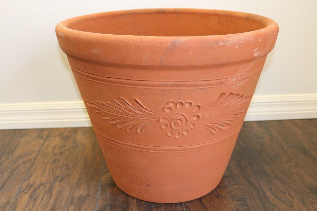 2 NEW Large Terra Cotta Planters