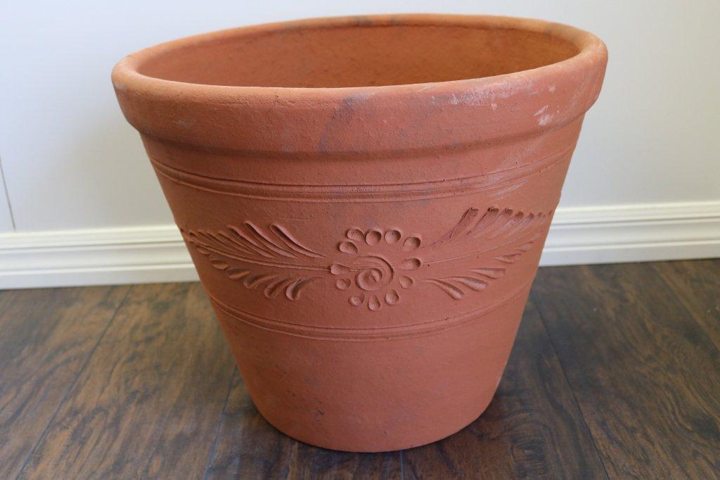 2 NEW Large Terra Cotta Planters