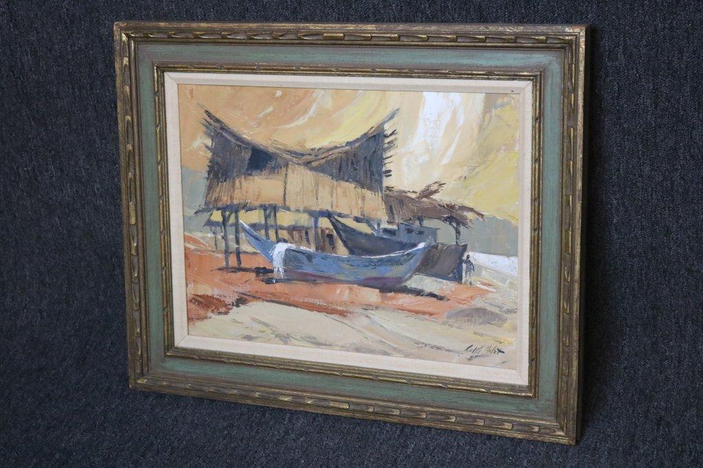 Signed Oil Painting With Vintage Frame