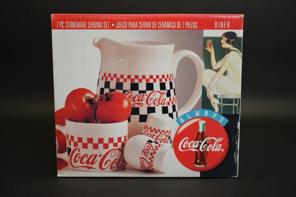 Coca Cola Stoneware Serving Set