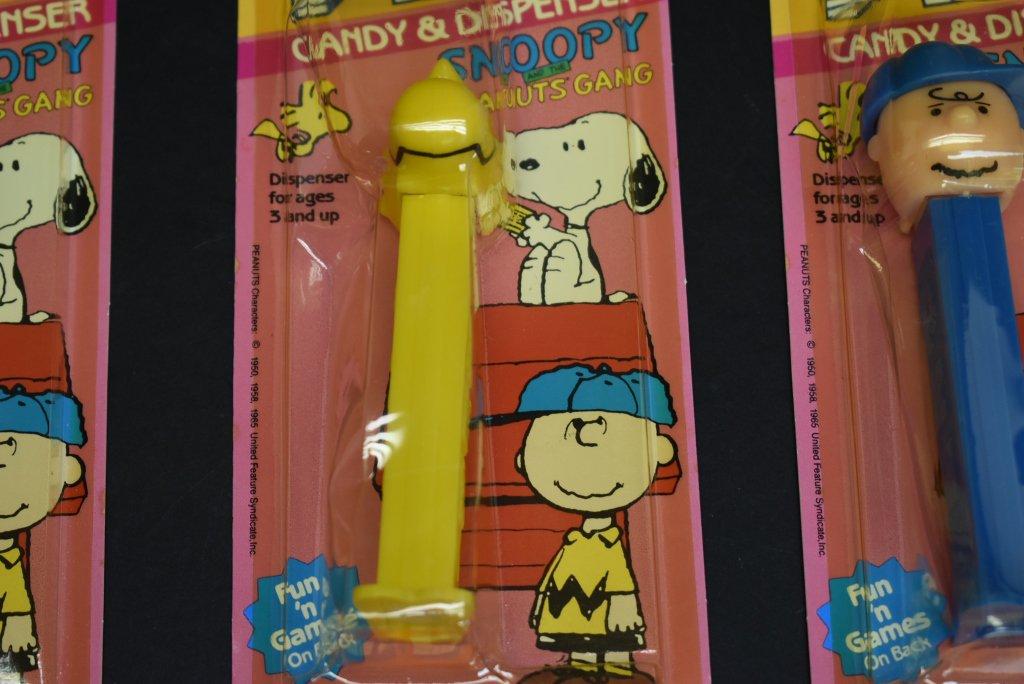 3 Vintage Peanuts Gang PEZ Dispensers