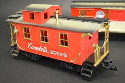 2 New Bright Campbell's Soup Model Train Cars