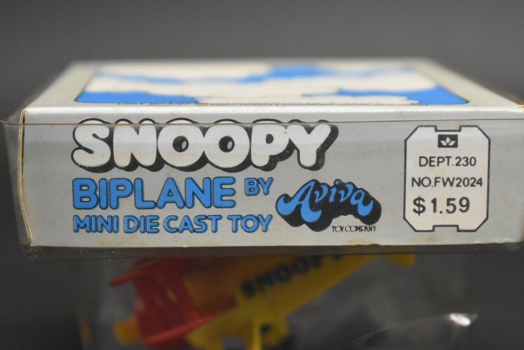 Vintage 1958 Snoopy Die Cast Biplane Toy