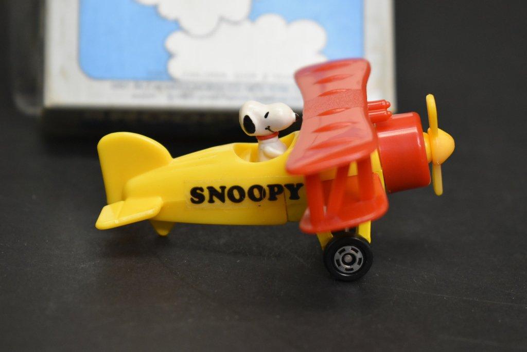 Vintage 1958 Snoopy Die Cast Biplane Toy