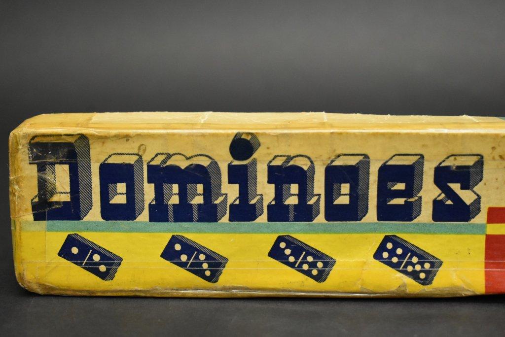 Vintage Dominoes Set By Halsam