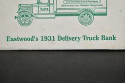 Vintage Die Cast Ertl Delivery Truck Bank