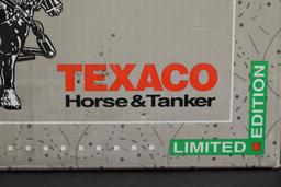 Vintage Die Cast Ertl Texaco Horse And Tanker Bank