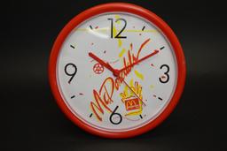 McDonald's Restaurant Store Logo Wall Clock