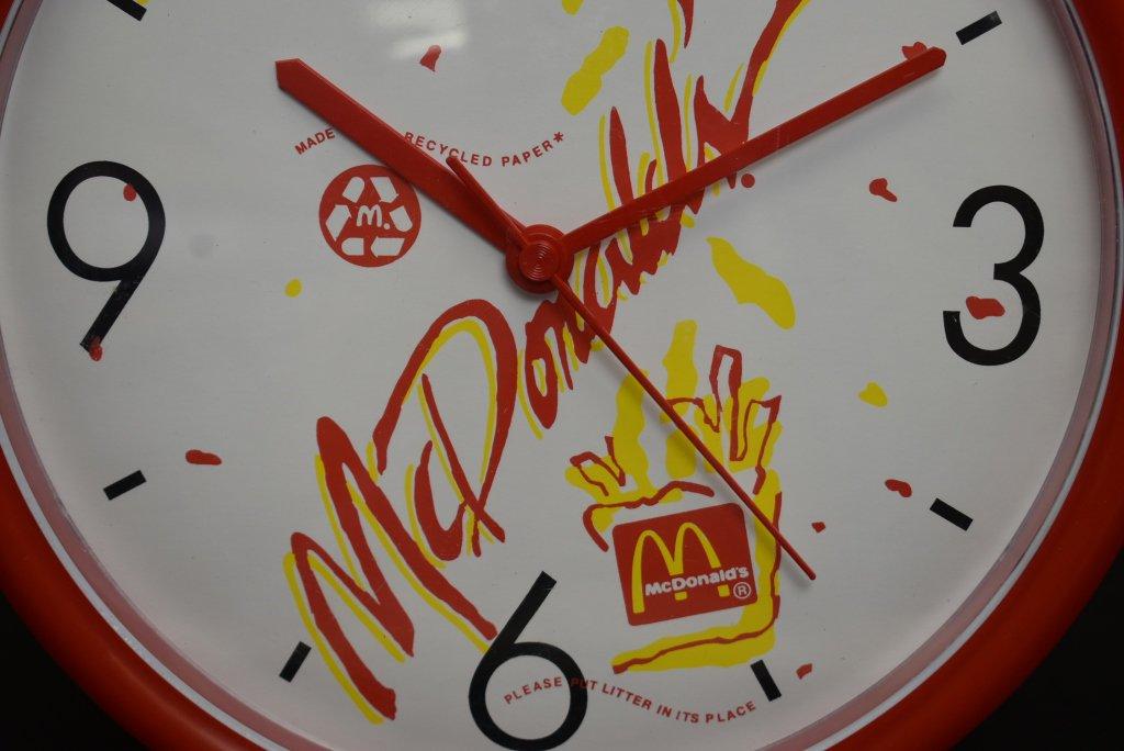 McDonald's Restaurant Store Logo Wall Clock