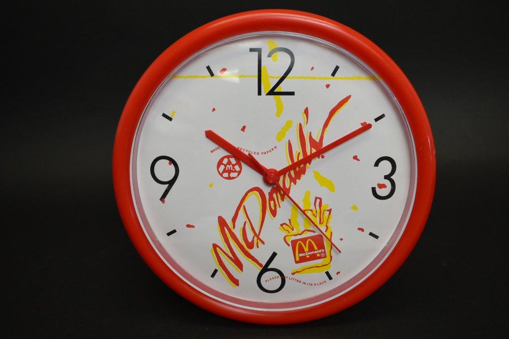 McDonald's Restaurant Store Logo Wall Clock