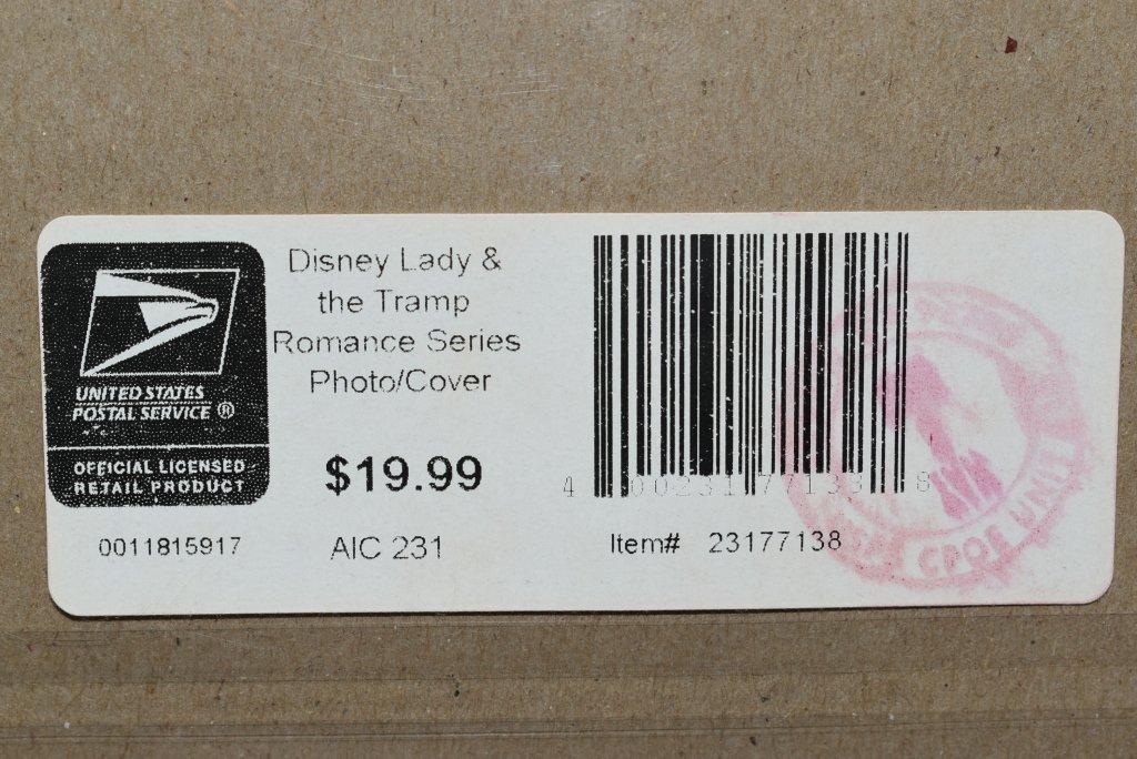 Disney's Lady And The Tramp First Day Issue Stamp