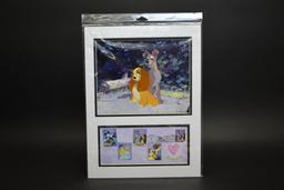 Disney's Lady And The Tramp First Day Issue Stamp