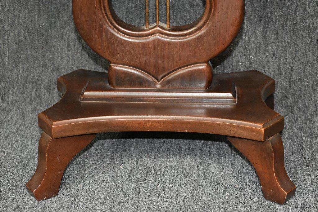 Antique Marble Top Harp Table