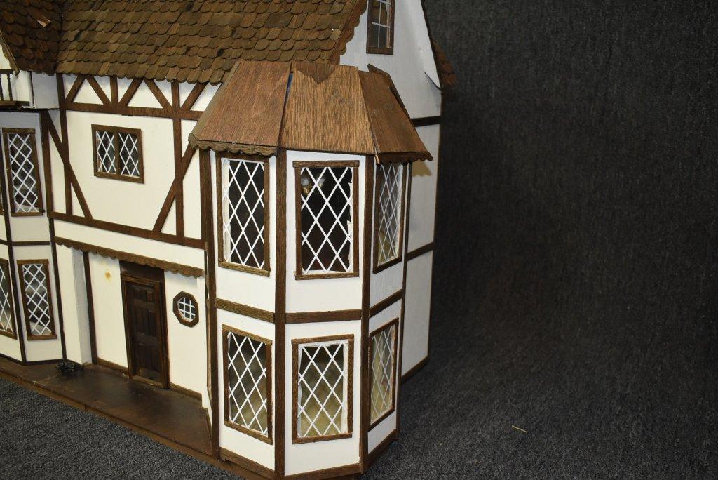 Vintage Hand Crafted Wooden Doll House