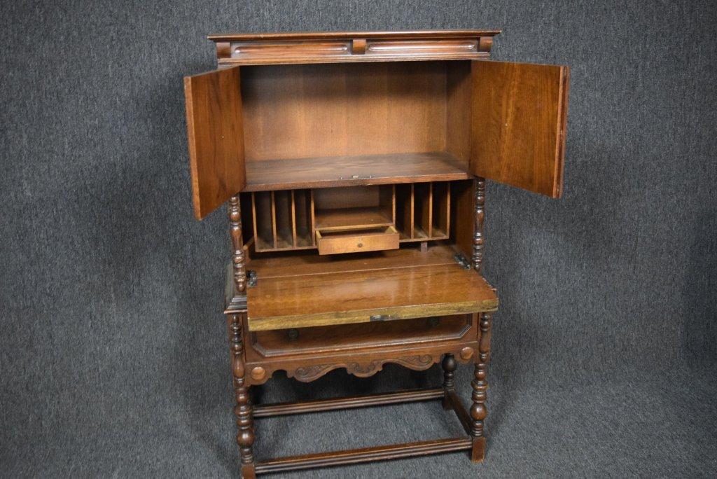 Vintage Drop Front Secretary Desk