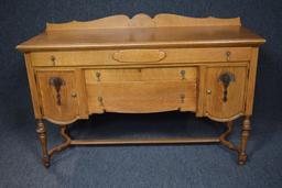 Antique Sideboard Buffet Server