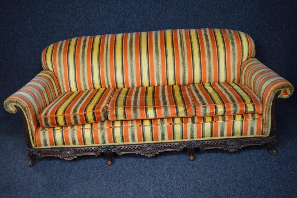 Vintage Hand Carved Sofa