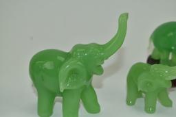 5 Elephant Figurines