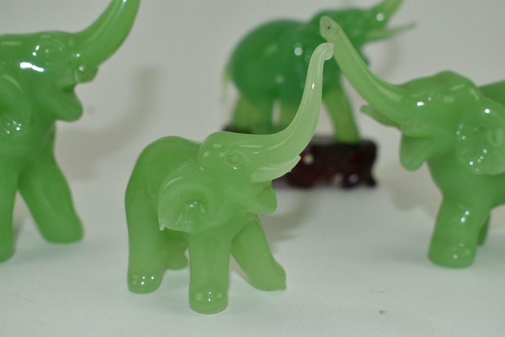 5 Elephant Figurines