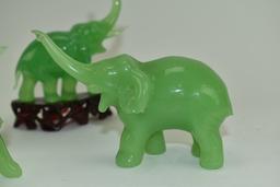 5 Elephant Figurines