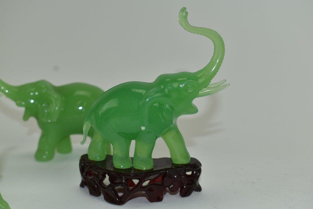 5 Elephant Figurines