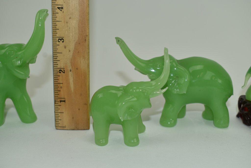 5 Elephant Figurines