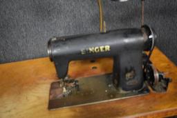 Antique Singer  Flat Bed Industrial Sewing Machine