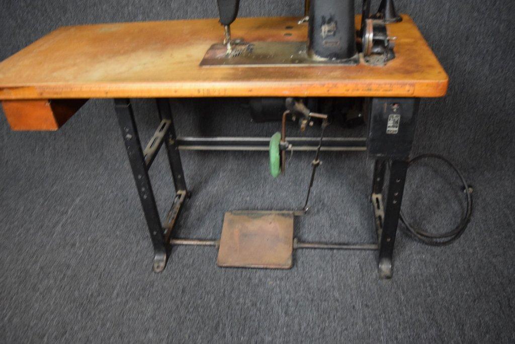 Antique Singer  Flat Bed Industrial Sewing Machine