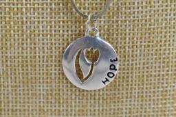 .925 Sterling Silver Necklace And Pendant