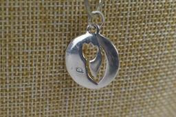 .925 Sterling Silver Necklace And Pendant