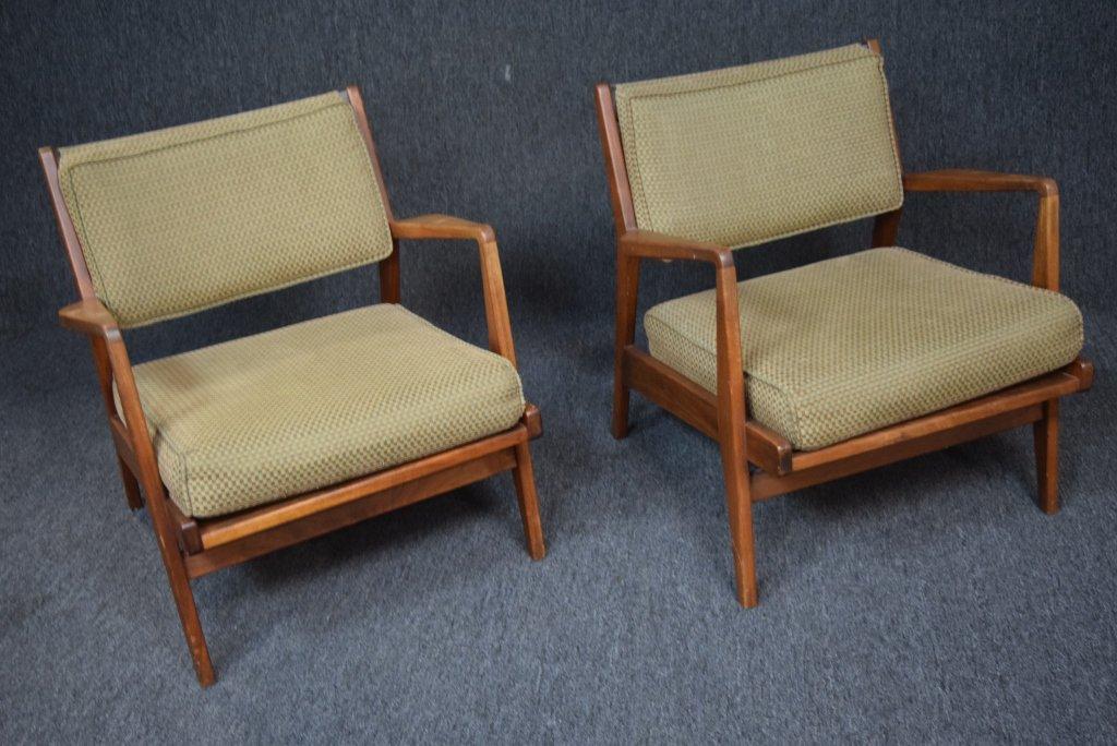 2 Mid Century Jen Risom Design Arm Chairs