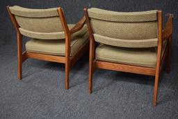 2 Mid Century Jen Risom Design Arm Chairs