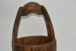 Antique Chinese Wooden Water Bucket