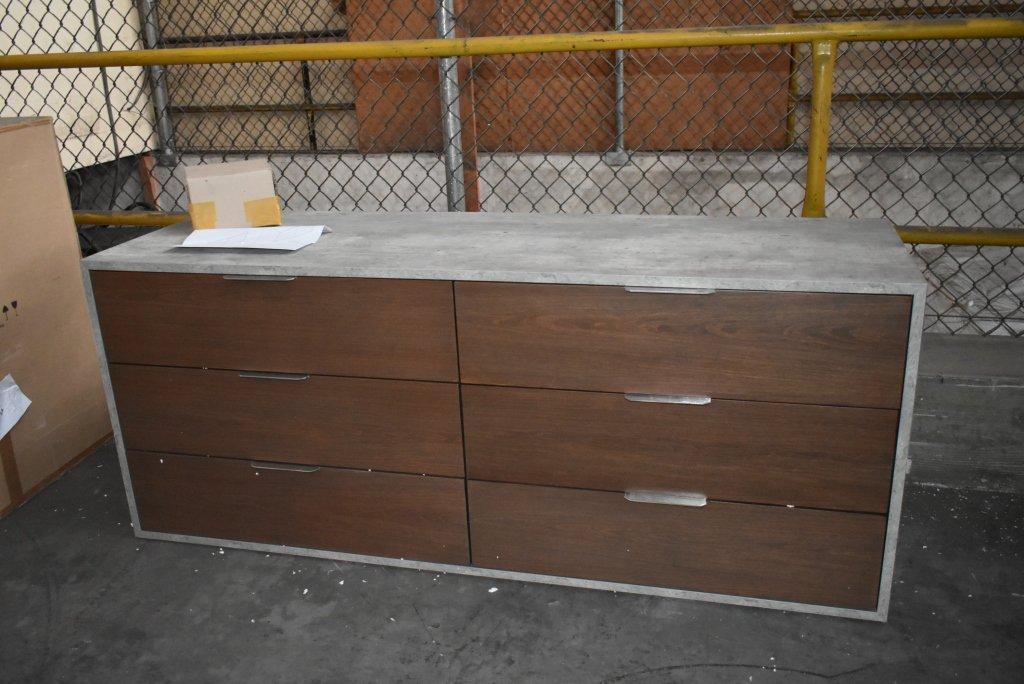 NEW Modern 6 Drawer Dresser