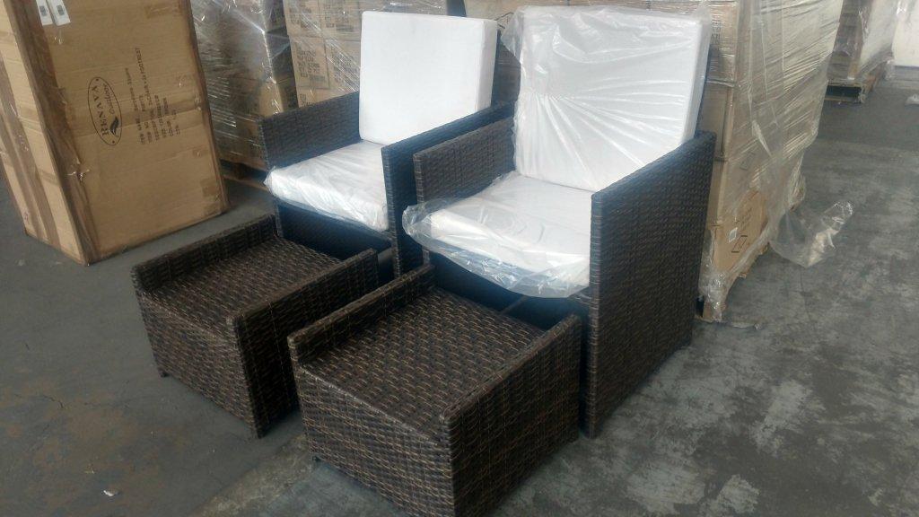 Renava Outdoor 4pc Woven Patio Set