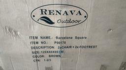 Renava Outdoor 4pc Woven Patio Set