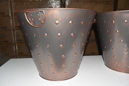 2 NEW Large Decorative Buckets