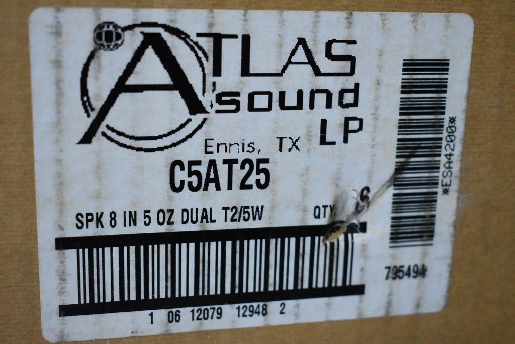 6 Atlas Sounds C5AT25 Speakers