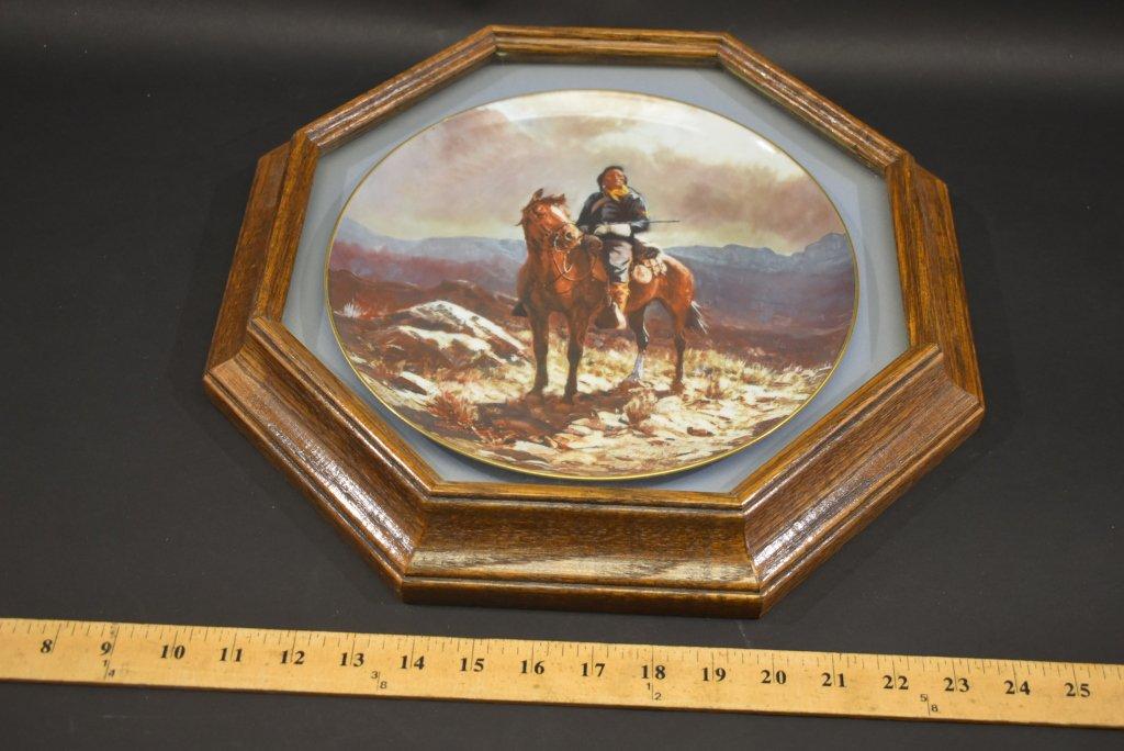 Olaf Wieghorst "Indian Scout" Collector Plate