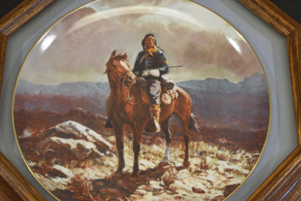 Olaf Wieghorst "Indian Scout" Collector Plate