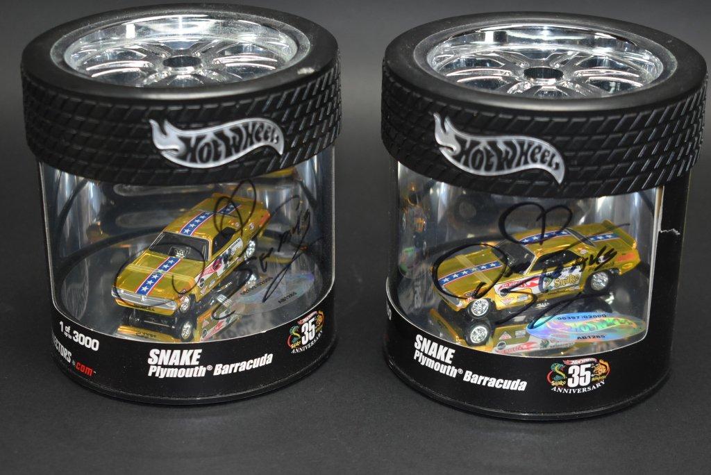 2 Autographed Hot Wheels 35th Anniversary Sets