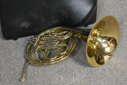 French Horn With Carrying Case