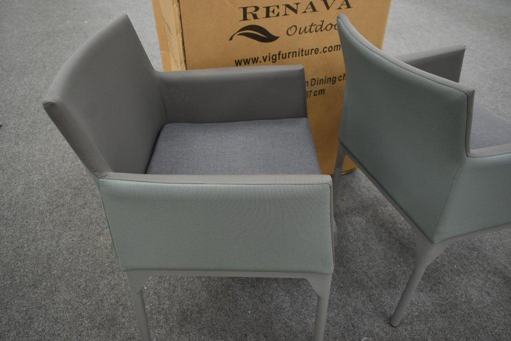 2 NEW Renava Outdoor Cyan Modern Patio Chairs