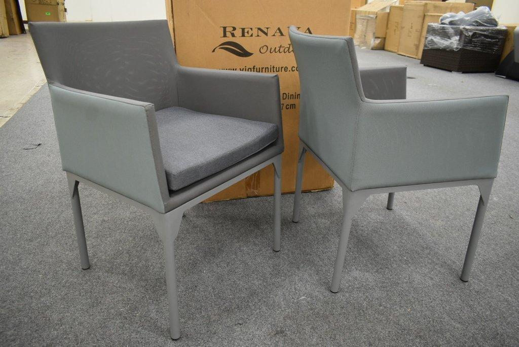 2 NEW Renava Outdoor Cyan Modern Patio Chairs