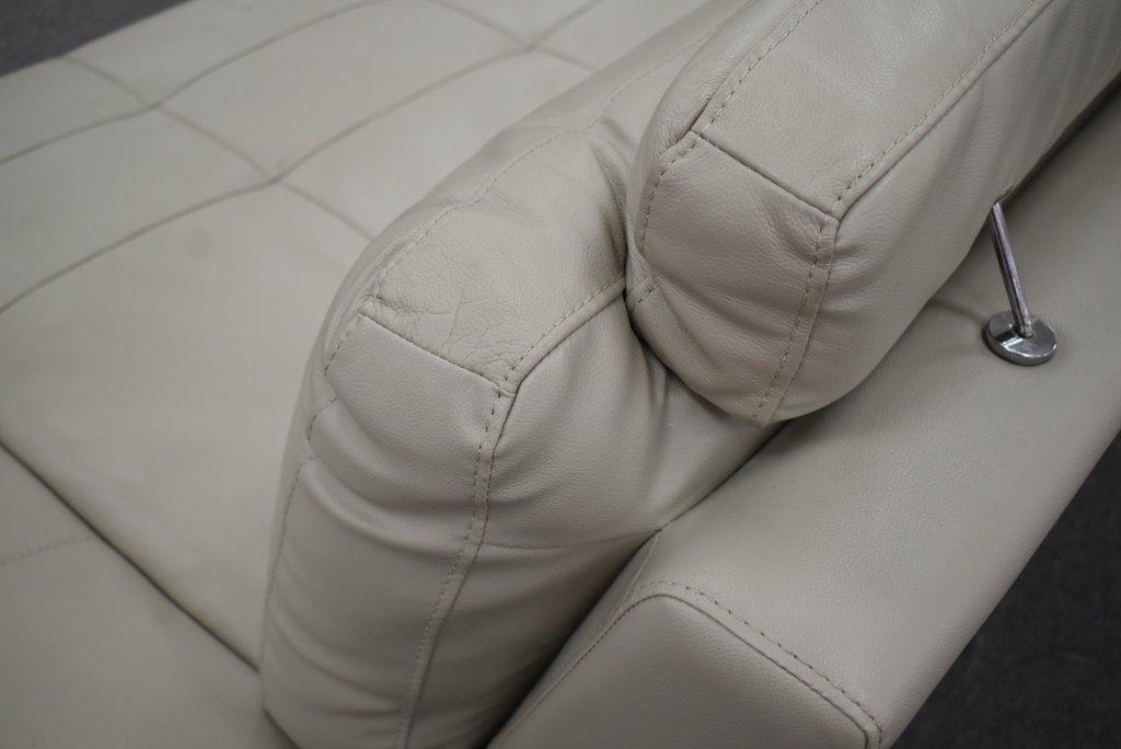 NEW Modern Beige Leather Sofa Bed